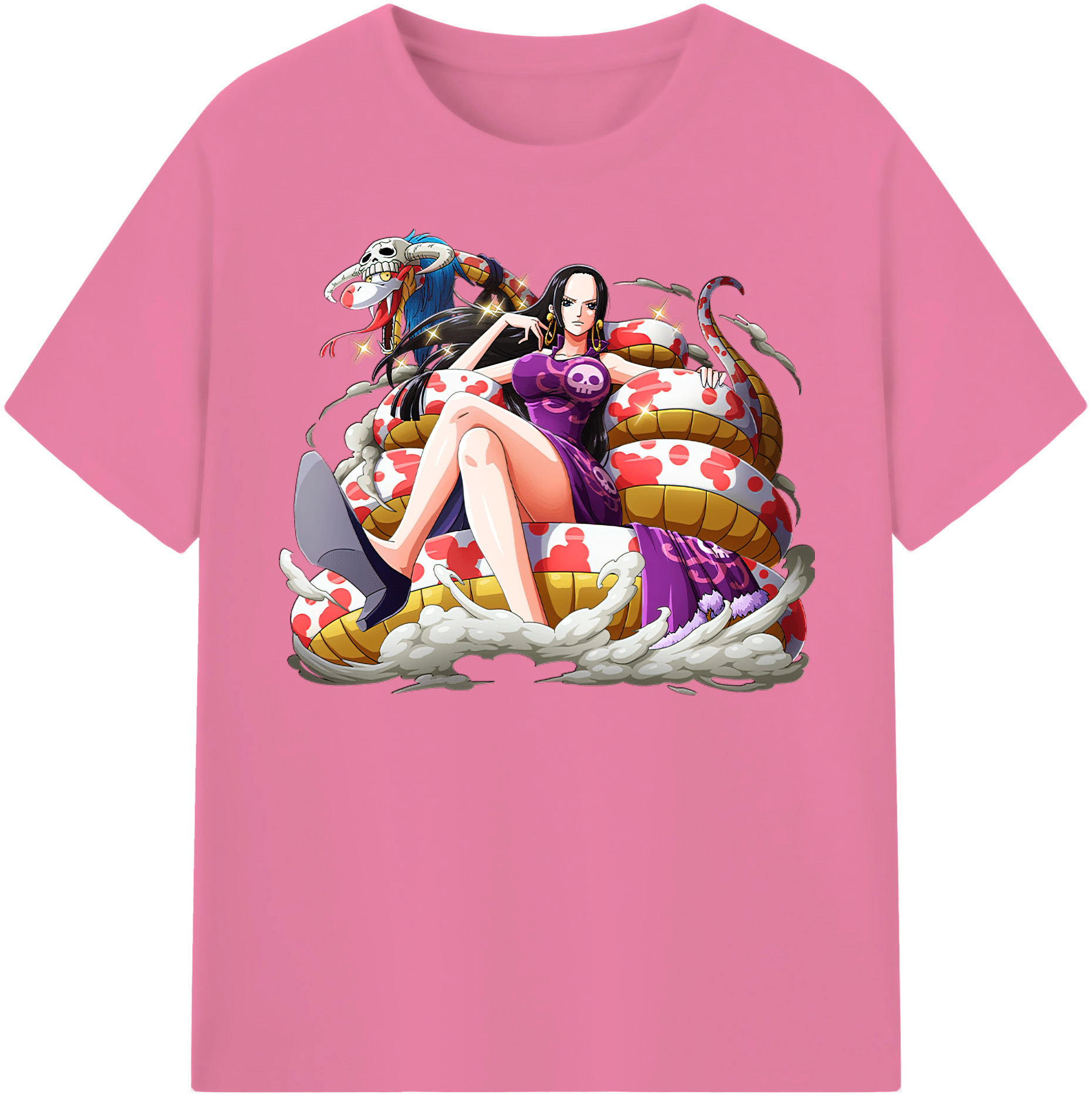 ワンピース ボア・ハンコック ONE PIECE Boa·Hancock 綿100％半袖Tシャツ（フロントプリント）